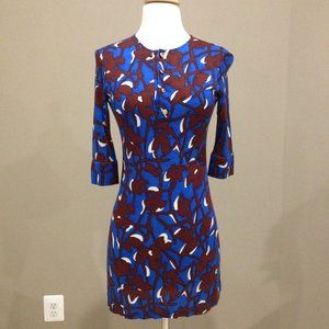 New T-bags print tunic dress with 3/4 sleeves